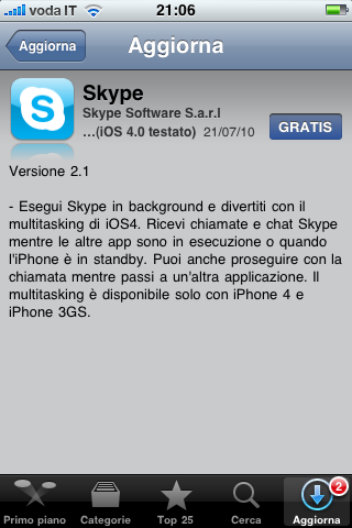Skype si aggiorna è introduce il multitasking