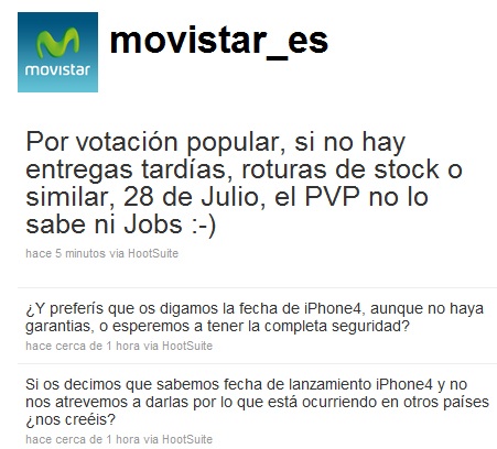 Movistar disponibilità iPhone 4