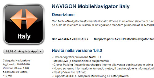 Navigon update 1.6