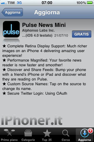 Pulse News Mini update 1.0.2