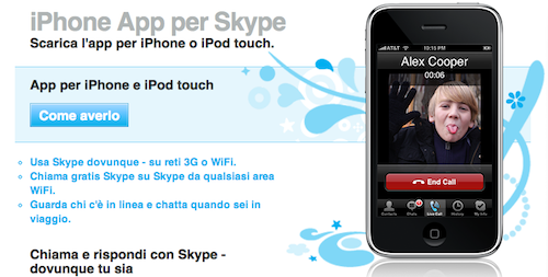 Skype iPhone App