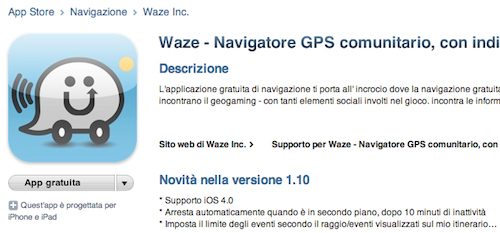 Waze update 1.10