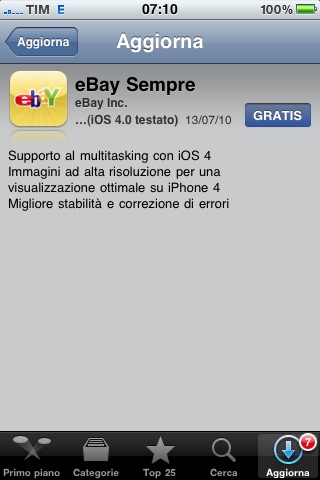 eBay Sempre update 1.7.1