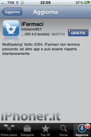 iFarmaci update 2.10