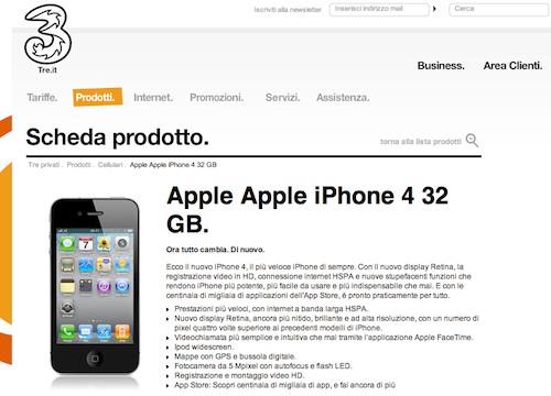 iPhone 4 con H3G