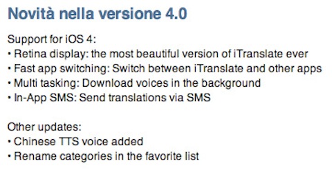 iTranslate - il traduttore universale si aggiorna alla versione 4.0
