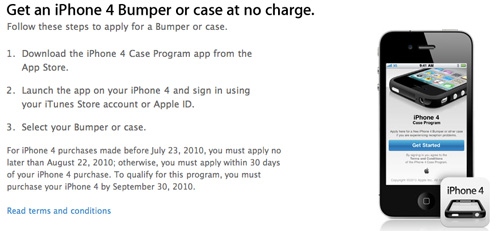 Apple lancia il programma di rimborso dei Bumper per iPhone 4