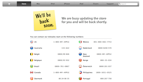 Apple Store offline: novità in arrivo o solo manutenzione? [Aggiornamento]