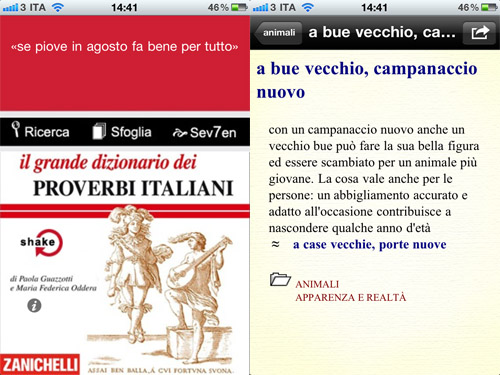 Il Dizionario dei proverbi italiani arriva in App Store