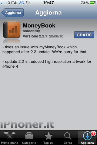 MoneyBook si aggiorna ancora per risolvere un problema con myMoneyBook
