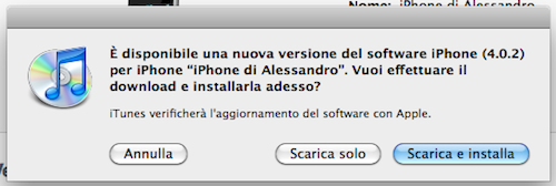 Apple rilascia iOS 4.0.2