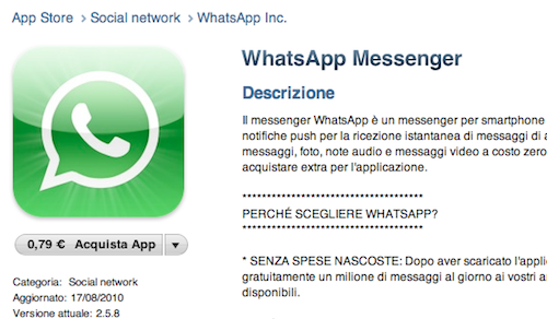 WhatsApp Messenger update 2.5.8