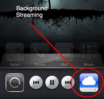 iDisk background streaming