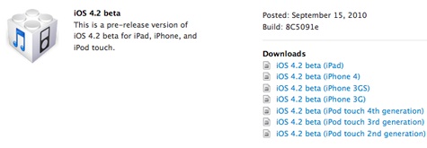 iOS 4.2: Beta agli sviluppatori