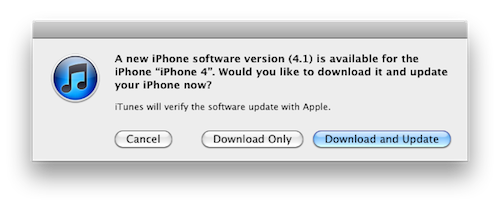 iOS 4.1 download