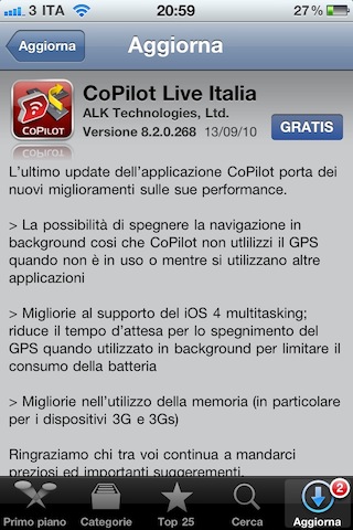 CoPilot Live Italia update 8.2.0.268