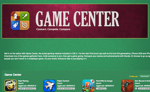 Giochi compatibili con il Game Center? Te lo dice la nuova sezione dell'App Store