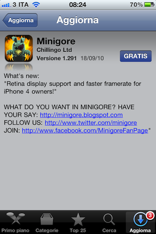 Minigore update 1.291