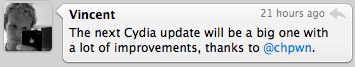 Molti miglioramenti nel prossimo aggiornamento di Cydia