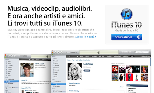 iTunes 10 disponibile