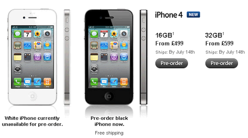Apple a corto di iPhone 4 in Inghilterra