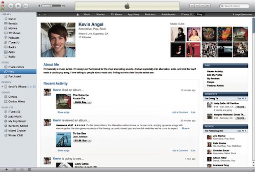 iTunes 10 + Ping