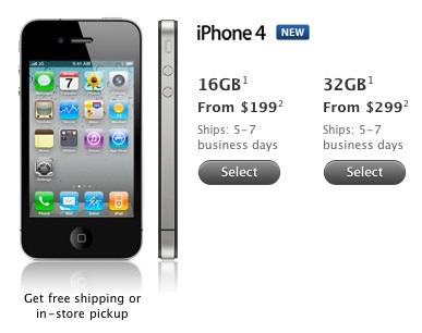 iPhone 4 disponibile in 7 giorni (sullo store USA)