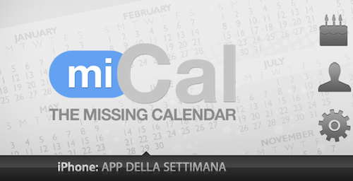 App Della Settimana miCal