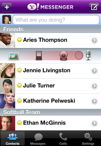 Yahoo! Messenger attiva la videochiamata su iPod touch di quarta generazione 