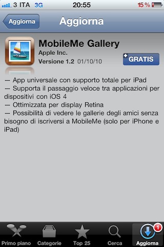 MobileMe Gallery update 1.2