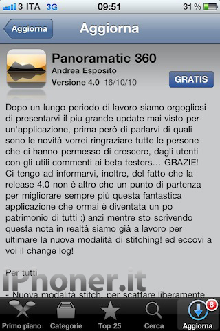 Panoramatic 360: il più grande update nella storia di una applicazione per iPhone è arrivato