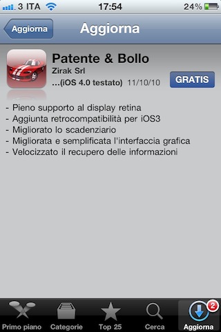Patente & Bollo si aggiorna e iPhoner ve ne regala due copie