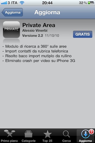 Private Area 2.2 disponibile in App Store e iPhoner ve ne regala 5 copie