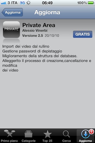 Private Area: la versione 2.5 in App Store [Aggiornato - 5 redeem]