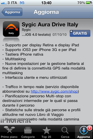 Sygic Aura update 2.0