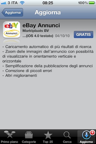 eBay Annunci update 1.0.1