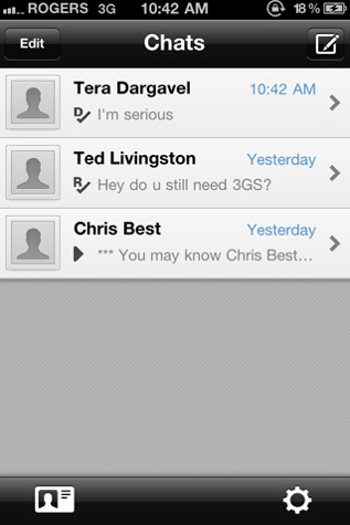 Blackberry Messenger per iPhone (più o meno)