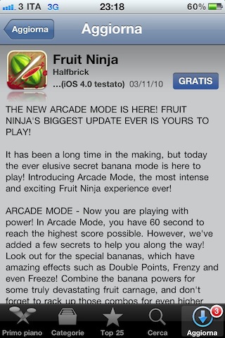 Fruit Ninja update 1.5