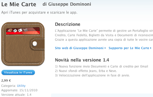 Le Mie Carte update 1.4