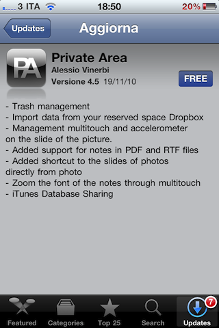 Private Area: versione 4.5 disponibile al download - 5 redeem all'interno 