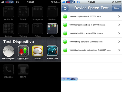 DeviceSpeed: testiamo la velocità del nostro iPhone