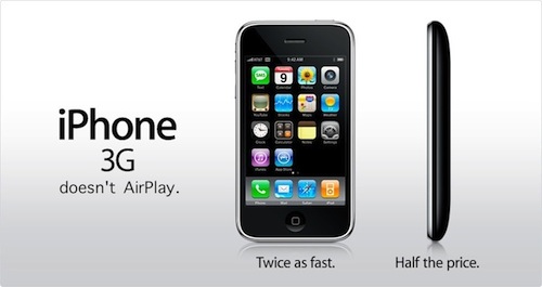iPhone 3G non avrà AirPlay 
