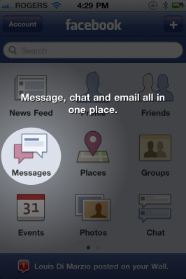 Facebook: uno sguardo alla nuova messaggistica su iPhone 