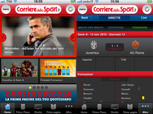 Corriere dello Sport.it: l'app ufficiale arriva in App Store