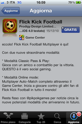 Flick Kick Football update 1.3