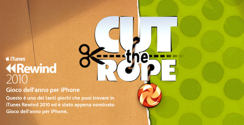 Cut the Rope è il Gioco dell'anno secondo Apple