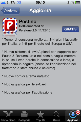 Postino update 2.0