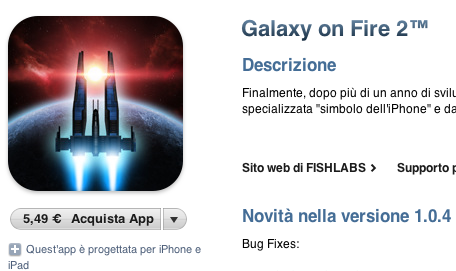 Galaxy on Fire 2 update 1.0.4