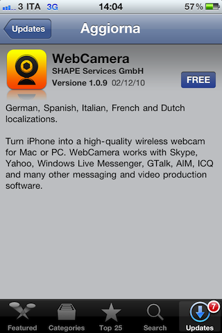 WebCamera update 1.0.9