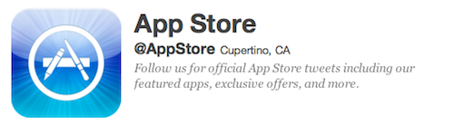 App Store su Twitter